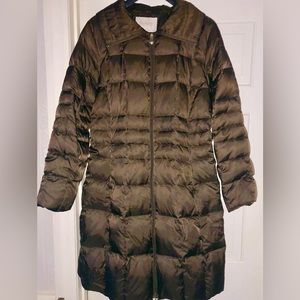 Laundry by Shelli Segal Down/Feather Collard Puffer Coat Brown 1X